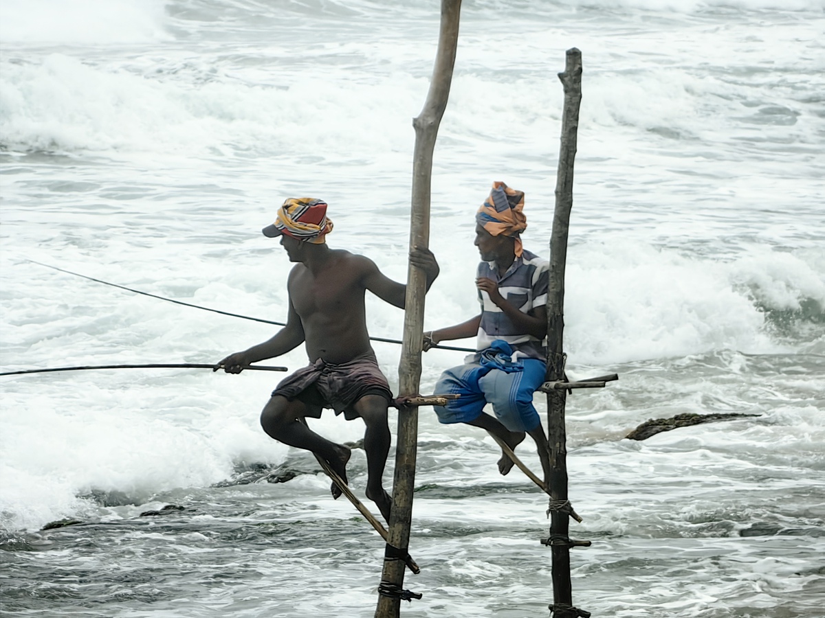 高蹺釣魚stilt fishing
